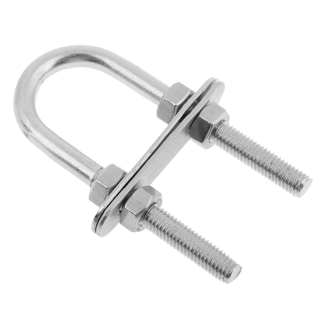 Stainless Steel Boat Marine Bow/Stern Eye Heavy Duty U-Bolt Rigging - 7*90mm