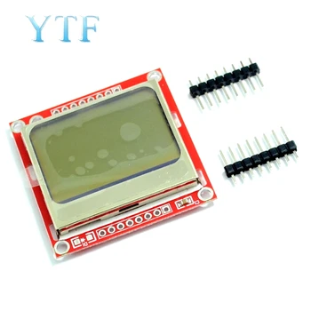 

5110 LCD Red Screen LCD Module Red PCB Soldered Pins