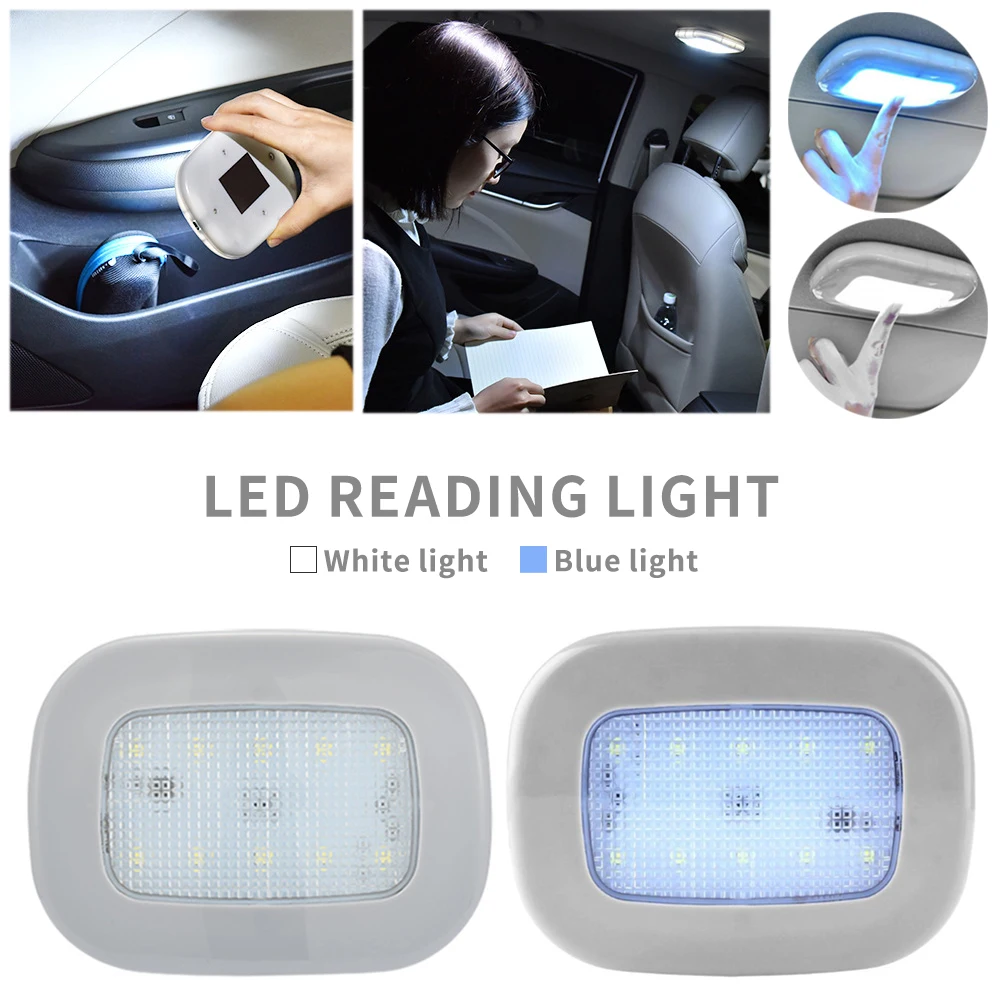 Универсальный автомобильный купол на крыше, светильник для чтения, магнитный светодиодный светильник, сенсорные ночные лампы, перезаряжаемый авто внедорожник, внутреннее освещение, лампа для чтения