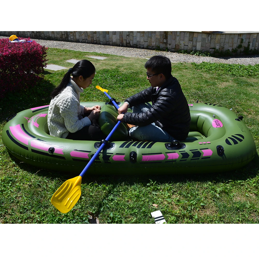 1 Set 2 - 3 Person Portable Inflatable Boat High Strength PVC Rubber Fishing Boat 230x137cm with Paddles Pump Patching Kit (5)
