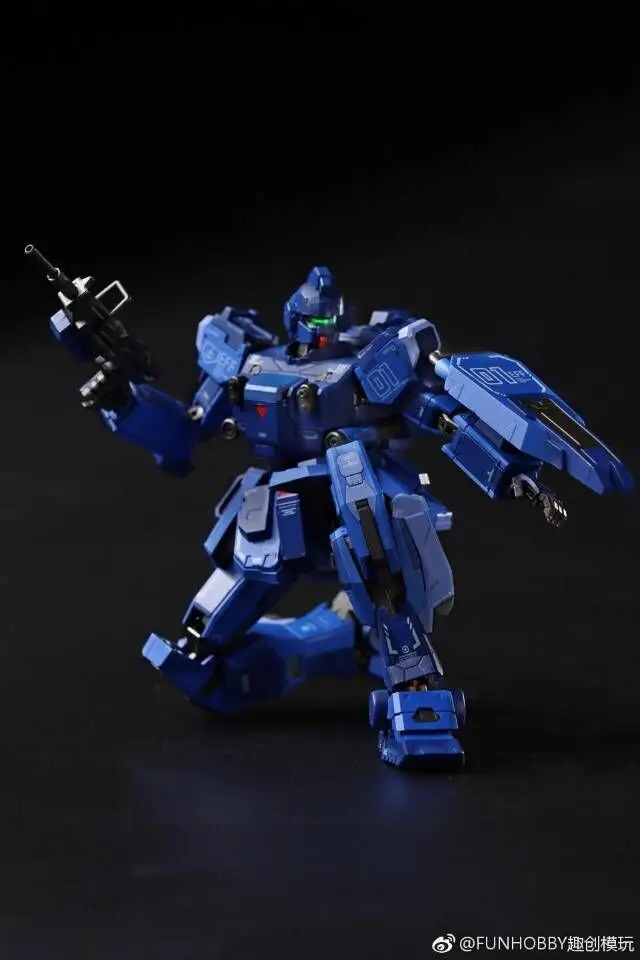 

IN-STOCK FUNHOBBY MB GUNDAM model Blue Destiny Unit NO.1 contain led light Phonation high quality action figure toy