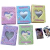 SKYSONIC Lovely Heart 3 Inch Photo Album Flower Bear Idol Storage Collection Book 20 Sheets PP Refill Bags Card Holder 3