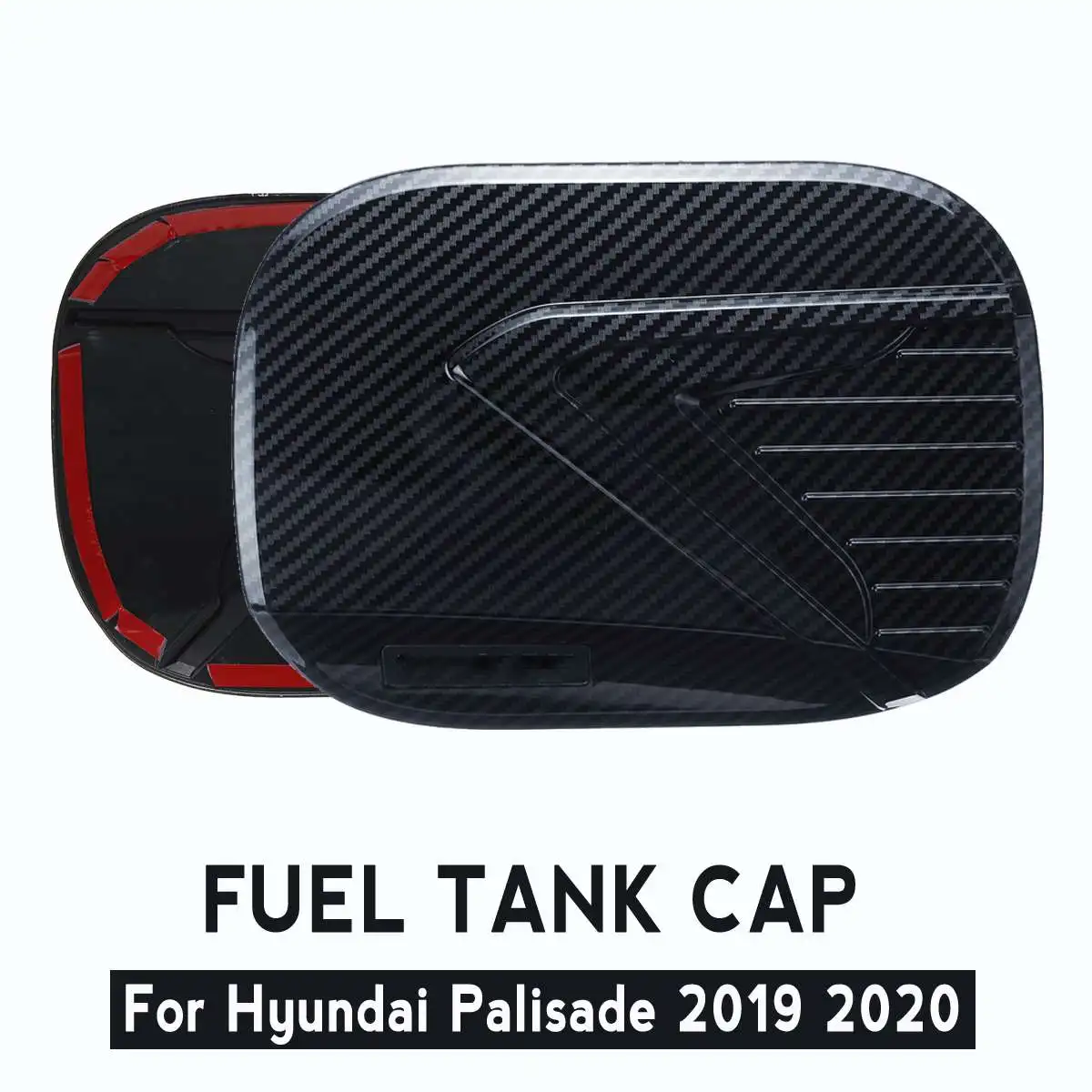 Карбоновое волокно стиль масляный Топливный бак Крышка Накладка для hyundai Palisade автомобильный Стайлинг