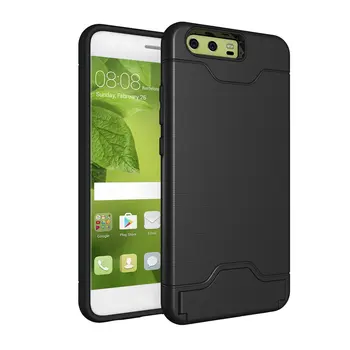 

2017 New Protective Case Hybrid Shockproof Dual Layer Cover Stand Mobile Phone Protection For Huawei P10