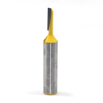 

1 Pieces 8mm Shank Straight Router Bit Mill Tools 1/8 Diameter For Wood Cutting