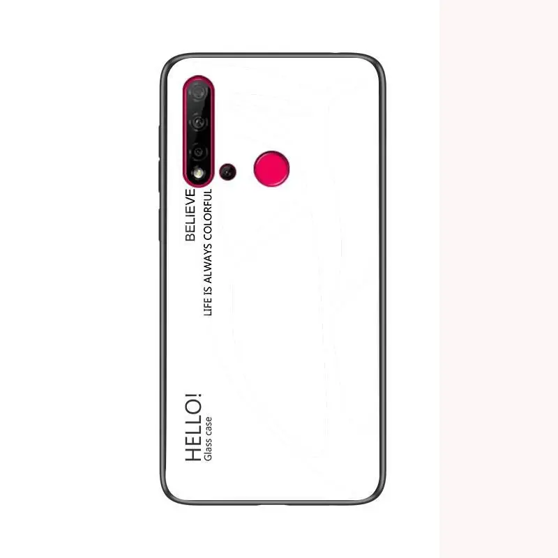 3 Градиентный чехол из закаленного стекла для huawei P Smart Z plus Nova 5 5i P20 Lite Mate20 P30 Pro Honor 8X 8C 10i 20i Slim Case Capa - Цвет: 3