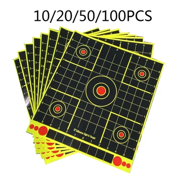 

10 /20 /50 /PCS 13*12 Inch Adhesive Splatter Target Sticker Archery Accessories High Strength Adhesive Target 2020 New