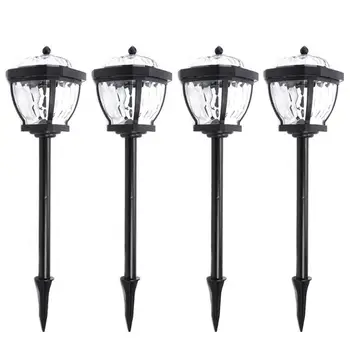 

2pcs Waterproof Solar Energy Powered LED Lawn Lights Outdoor Courtyard Antirust Lamp Light-Controlled Induction Lamps