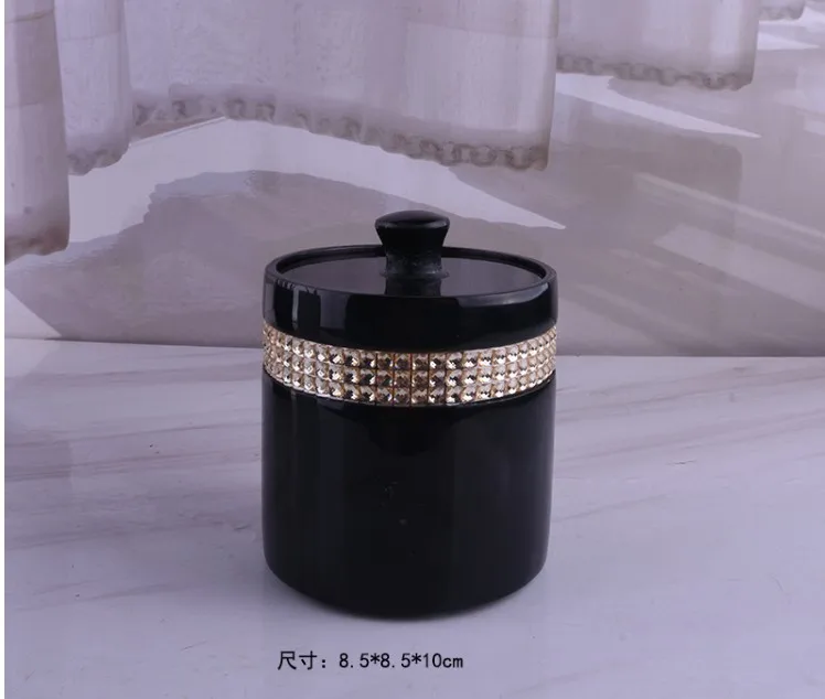 

European High-grade Cotton Swab Box Bathroom Toothpick Box Holder Makeup Cotton Swab Storage Container Organizer