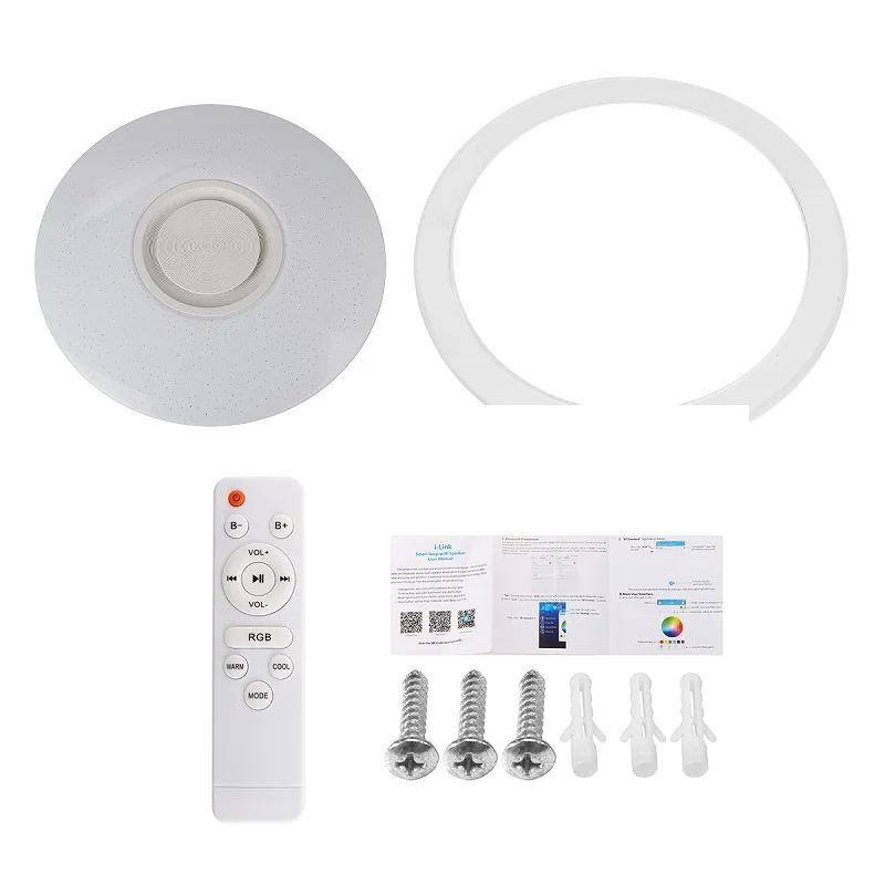 Modern 48W 108 Led ceiling Light RGB Dimmable APP remote control Bluetoot h Music ceiling lamp living room/bedroom AC220V