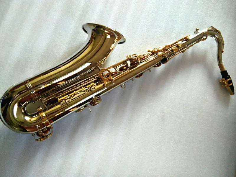 Jupiter JTS-1100SG Bb Real Photos New Tenor Saxophone Brass Silver Nickel Body Gold Key B Flat Sax Instrument With Case Free