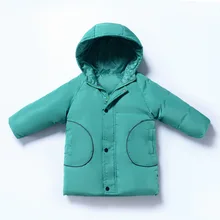 Зимнее пальто для девочек; Длинная одежда для маленьких мальчиков; пуховик; детская зимняя верхняя одежда; одежда для маленьких девочек