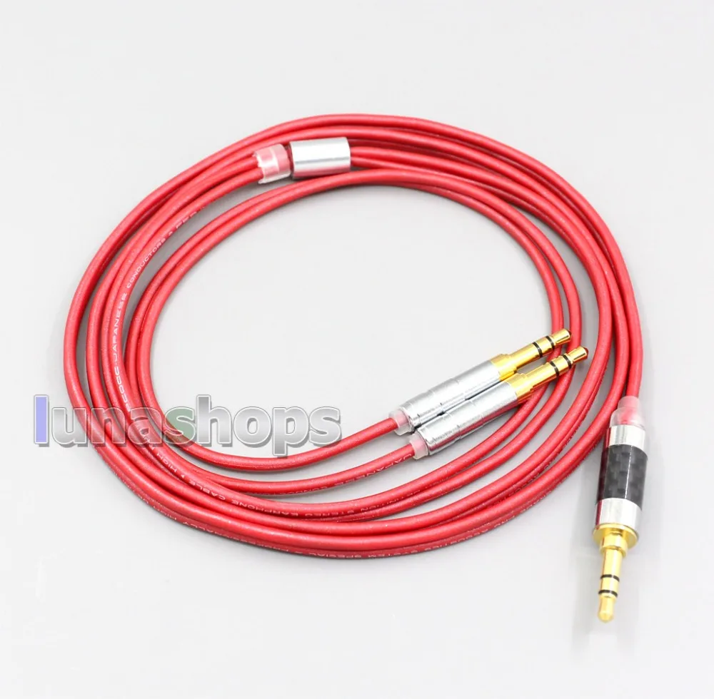 LN006669 2 5mm 4 4mm XLR 3 5mm 99 Pure PCOCC Earphone Cable For Denon AH D7200 AH D5200 AH D9200 3 5mm Headphone pin
