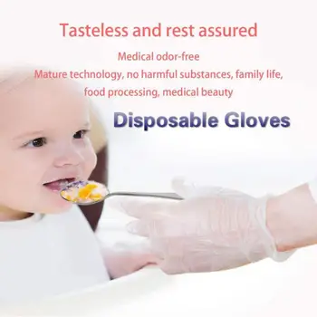 

Hot Sale Disposable Glove Portable Restaurant Food Grade Latex Gloves Household Kitchen Fruit Vegetable Cleaning Tools Unisex