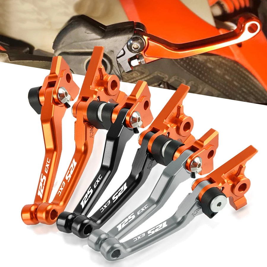 

Dirt bike CNC Aluminum Motocycle Levers Motocross Pit Bike Pivot Brake Clutch Lever For 125exc 125 exc 2004-2008 2005 2006