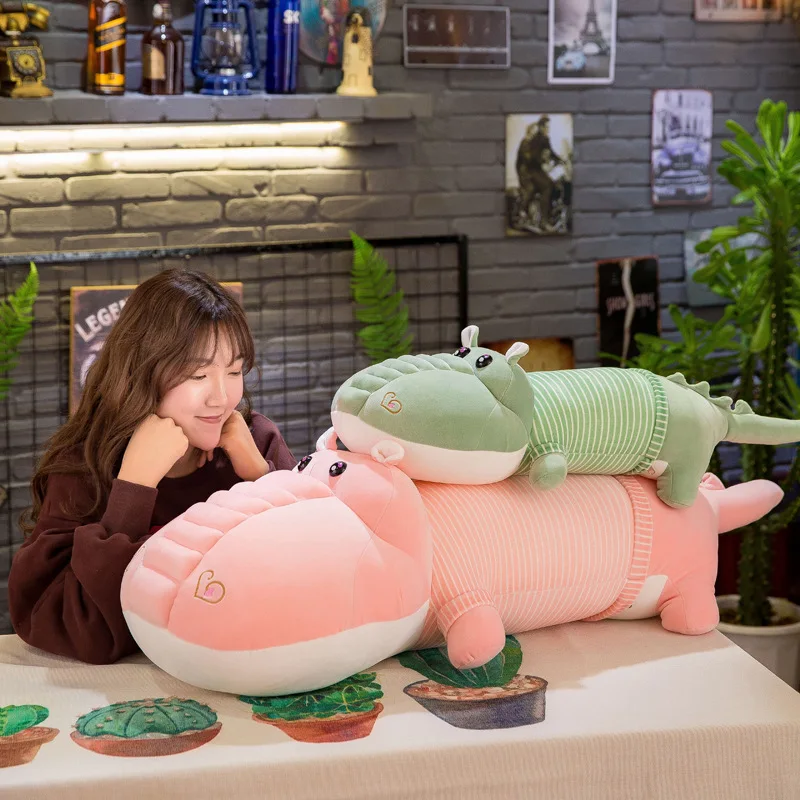 65-85 см большой Kawaii плюшевый туалетный крокодил хлопок Экологичная детская подушка Удобная игрушка для сна детский подарок