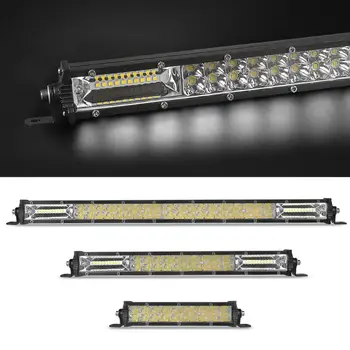 

LED Work Light 7"13"20" 60W 120W 180W Dual Row Ultra Slim LED Light Bar For ATV