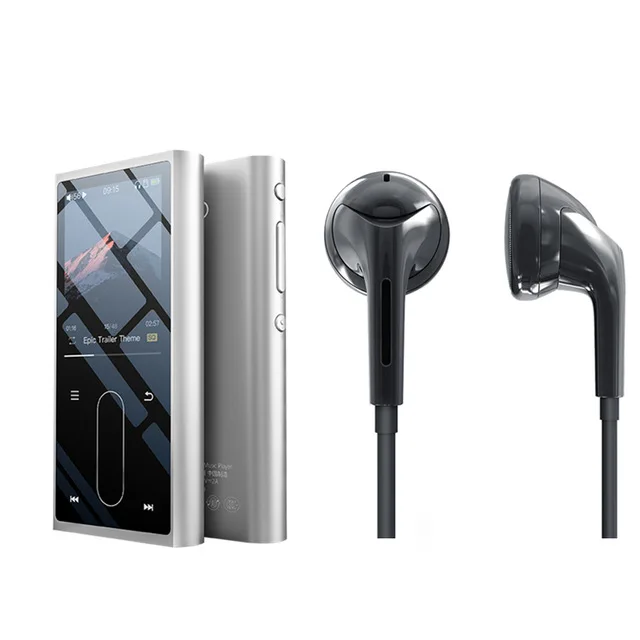 M3K Silver with EM3k FIIO M3K мини HIFI Hi-Res без потерь портативный музыкальный плеер MP3 AK4376A ЦАП чипы Высокая точность записи - Цвет: M3K Silver with EM3k