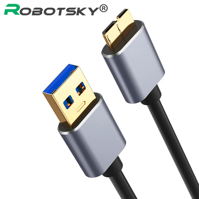 USB 3.0 Cable USB Extension Cabo USB 3.0 Male To Micro B Male Cable Fast Charging Data Cable External Hard For Samsung Note 3 S5