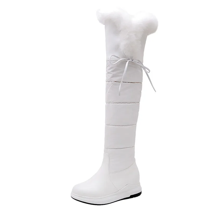 Cheap FEDONAS Female Classic Warm Long Boots Party Shoes Woman Winter Women Over The Knee Boots Quality Pu Leather Riding Snow Boots