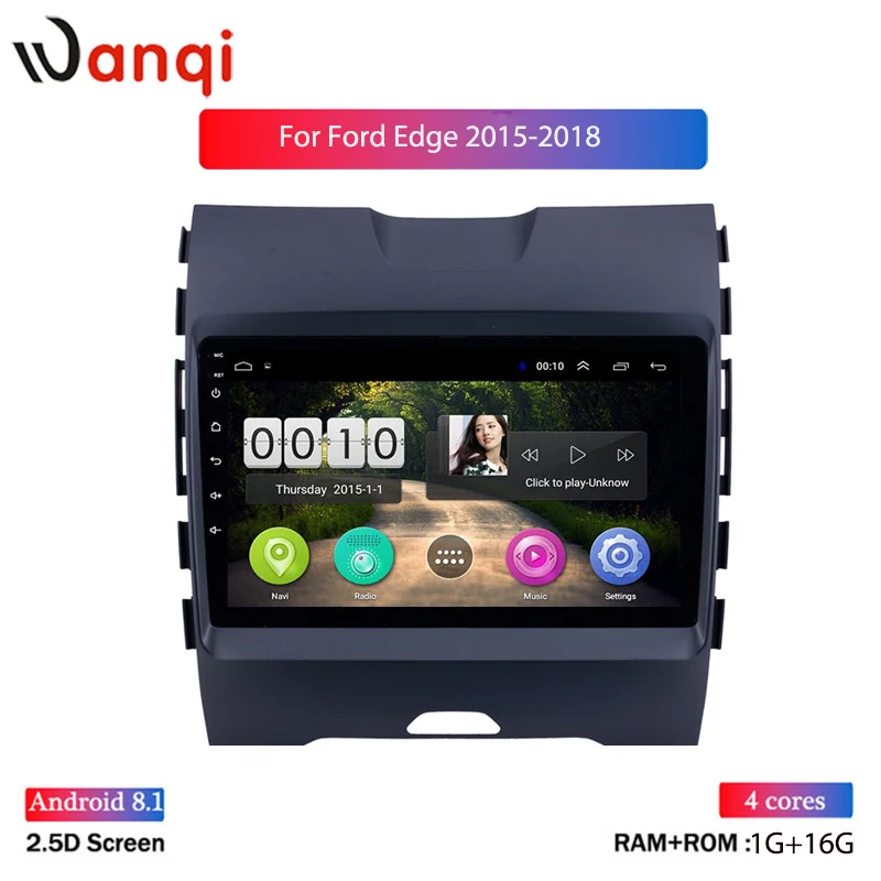 

Hot sale IPS 9 inch Android 8.1 Car DVD Player for Ford EDGE ranger 2015-2018 Multimedia Navigation System