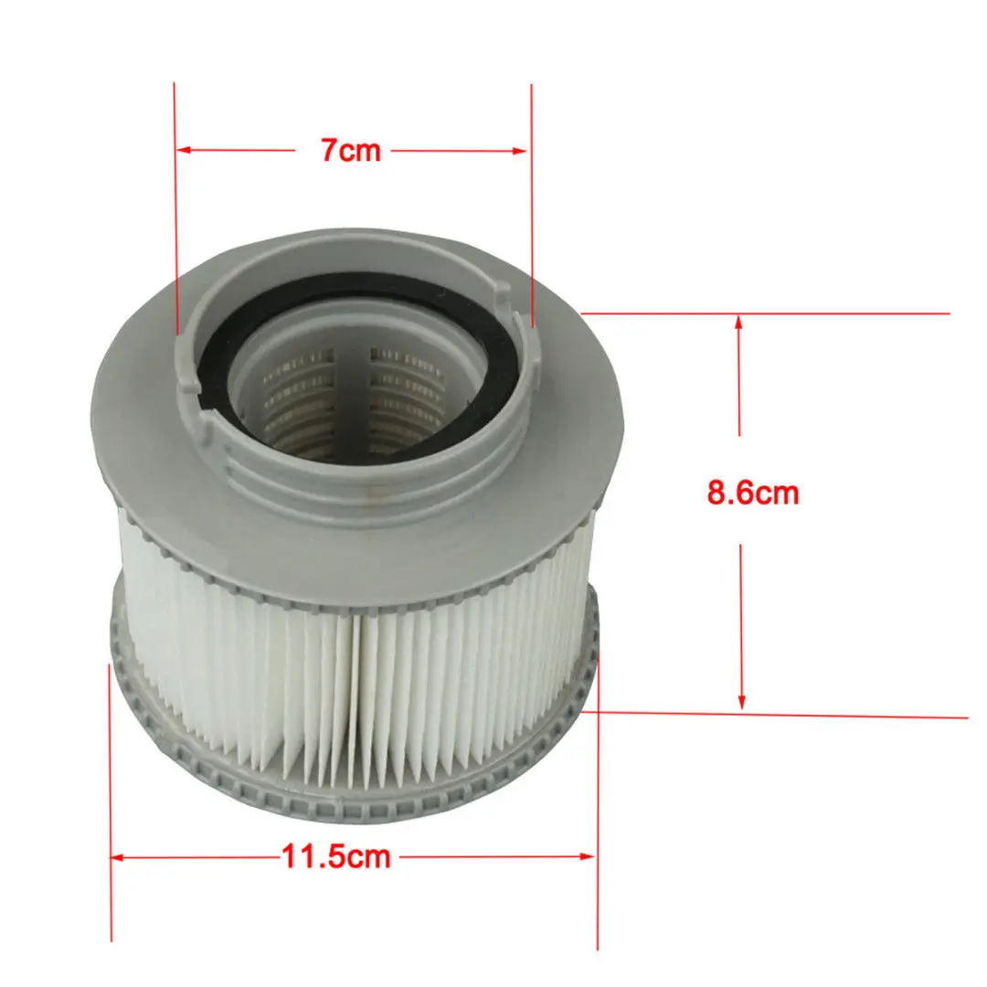 Набор из 2/4 фильтрующих элементов подходит для спа-ванны и надувного бассейна