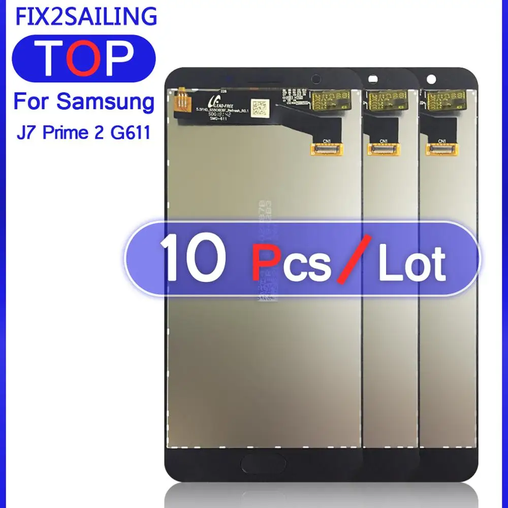 10 шт. ЖК дисплей для Samsung Galaxy J7 Prime 2 2018 G611 G611F OLED 100% протестированный рабочий