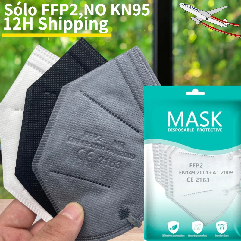Fpp2 mascarillas higiénicas homologadas, mascarillas ffp2reutilizable negro boca máscara, kn95 cara adulto ffp2mask España, mascarillas ffpp2,fp2 mascarilla ffp2 kn95