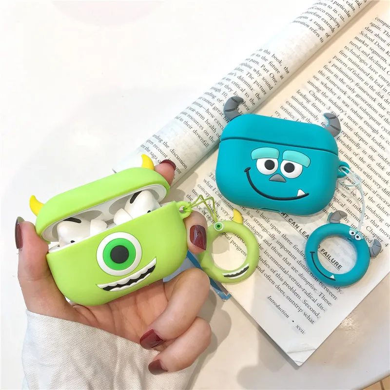 HAZEL Bluetooth наушники сумки чехол для Airpods pro защитный чехол для airpods коробка ремень милый мультфильм силиконовый Микки Минни