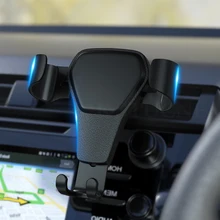 Автомобильный держатель для телефона в держатель на вентиляционное отверстие автомобиля Автомобильный держатель Подставка для iPhone 7 8 XSMax Универсальный гравитационный держатель для мобильного телефона