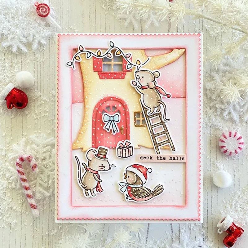 Cozy Tree House Metal Cutting Dies Stencils Cozy Tree House Die Cut For Card Making DIY New 2019 Crafts Cards