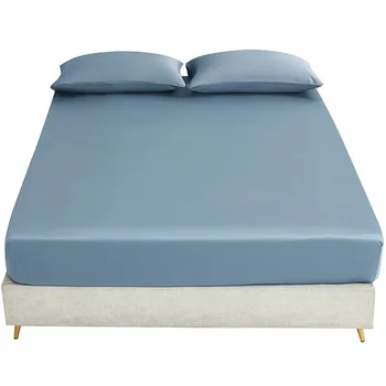 

* 60 Tencel Fitted Bed Sheet One-Piece Viscose Bedspread Anti-slip Fixed Summer Solid Color Mattress Cover Cover Sheet Summer