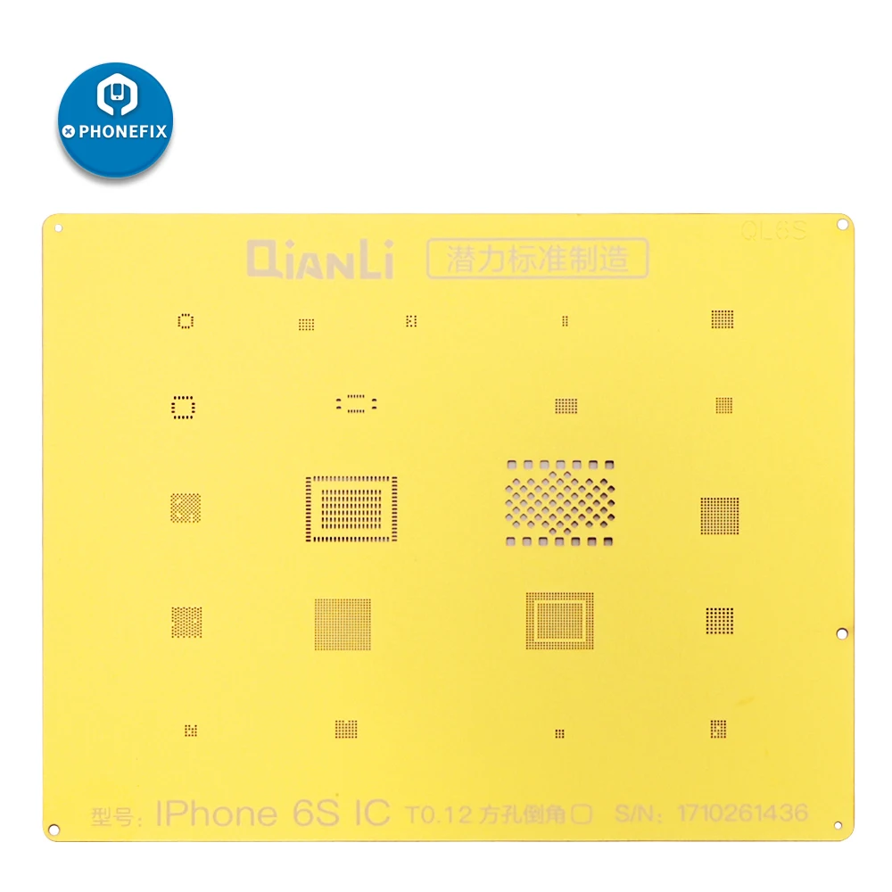 Ferramenta de Reparo para Iphone Phonefix Qianli Ouro Reballing Estêncil Nand Cpu ic Chips 6 s 7g 7 Plus 8 p x xs Max Bga