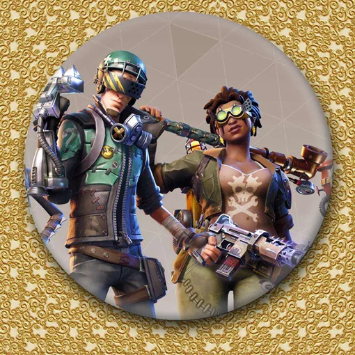 Значок Fortnite брошь в стиле игры крепости ночной мультяшный значок аксессуары для