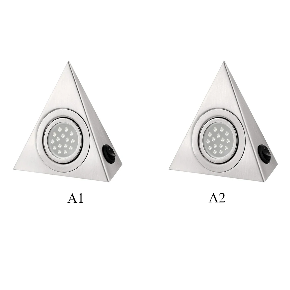 Светодиодный настенный светильник для кухни под шкафом гостиничный счетчик освещение треугольный свет из нержавеющей стали светильник для шкафа