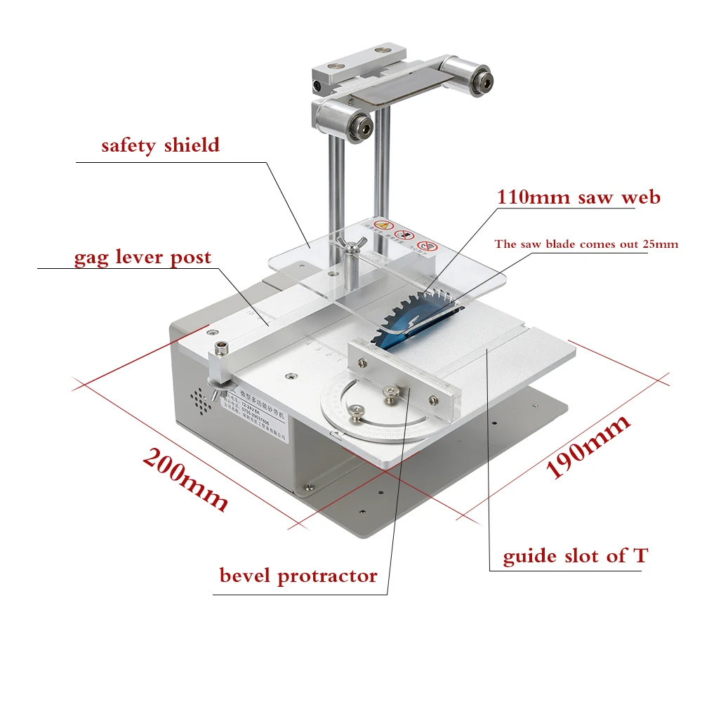 4-in-1 Multifunctional Mini Small Table Saw Belt Sander Kit Electric Saw Cutting Machine Set Saw DIY Model Crafts Cutting Saw