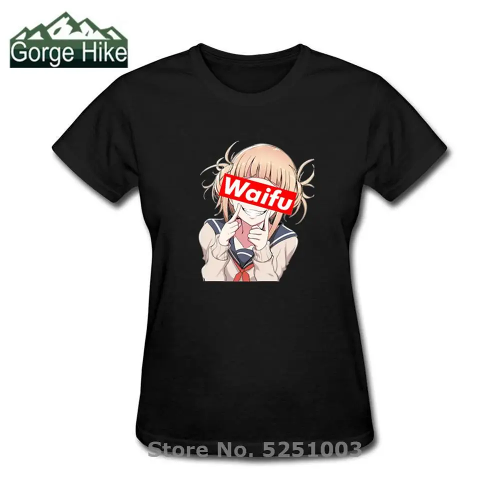 Neko Girl Waifu летняя модная футболка для женщин Himiko My Hero Funny academic Ahegao Harajuku классная