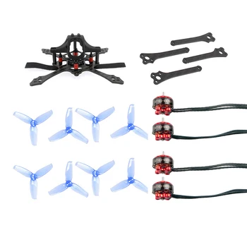 

Mini Indoor FPV Racer Frame 65mm w/ 2-4S Brushless CW CCW Motors 2540 2.5inch Propellers Kit Toothpick RC Racer Drone Parts