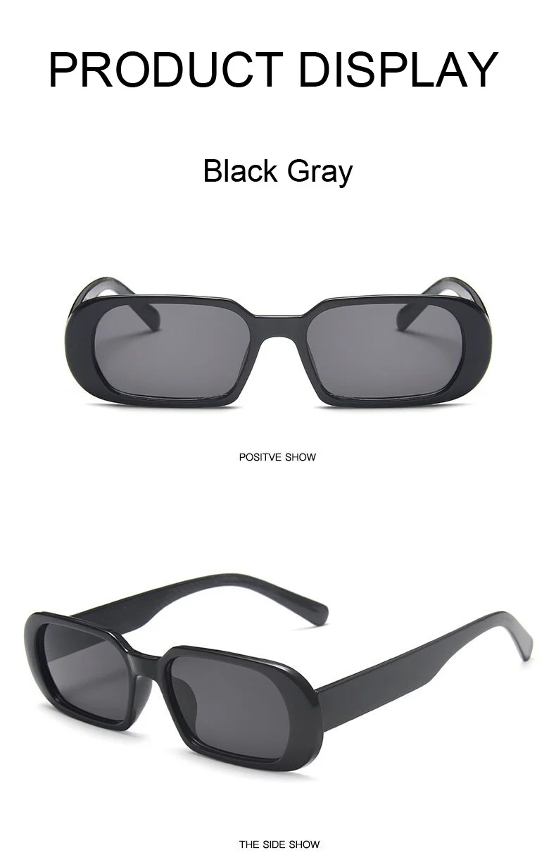 Vintage Square Sunglasses For Women Designer Retro Frame Style_voghion.com