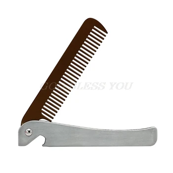 

Folding Stainless Steel Comb Smooth Fine Teeth Bottle Opener Beard Hair Grooming Drop Shipping