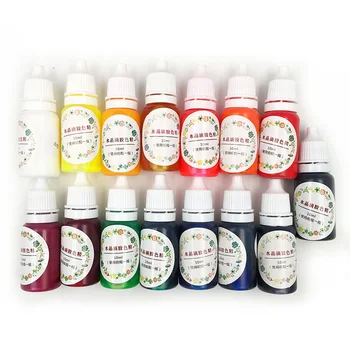 

15 Colors UV Resin Ultraviolet Curing Liquid Pigment Colorant Dye Jewelry Making
