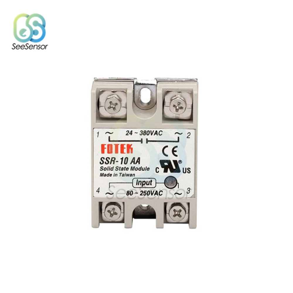 Solid State Relay SSR-10AA SSR-25AA SSR-40AA 10A 25A 40A 80-250V AC TO 24-380V AC SSR 10AA 25AA 40AA