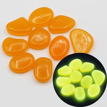 

100Pcs Glow in the Dark Luminous Stones Pebbles Walkway Rock Tank Aquarium DIY Decor OCT998