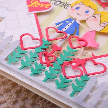

Naifumodo Fence with Heart Ballon Metal Cutting Dies Stencils for DIY Scrapbooking Photo Album Decorative Embossing Crafts Dies