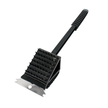 

3in1 BBQ Cleaner Copper Wire BBQ Grill Brush Stainless Steel Long Handle Barbecue Grill Oven Cleaning Brush