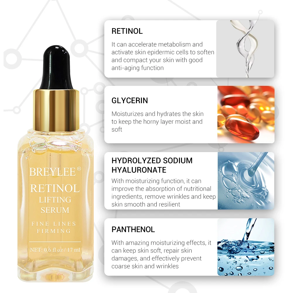 3PCS BREYLEE Retinol  Serum 17ML 4