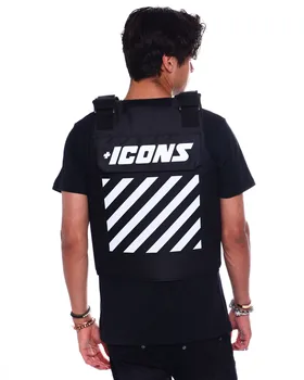 

+ICONS Reflective Vest Bulletproff Style Motocycle Vests Fashion Mesh Clothing Canvas Jacket One size Fit All