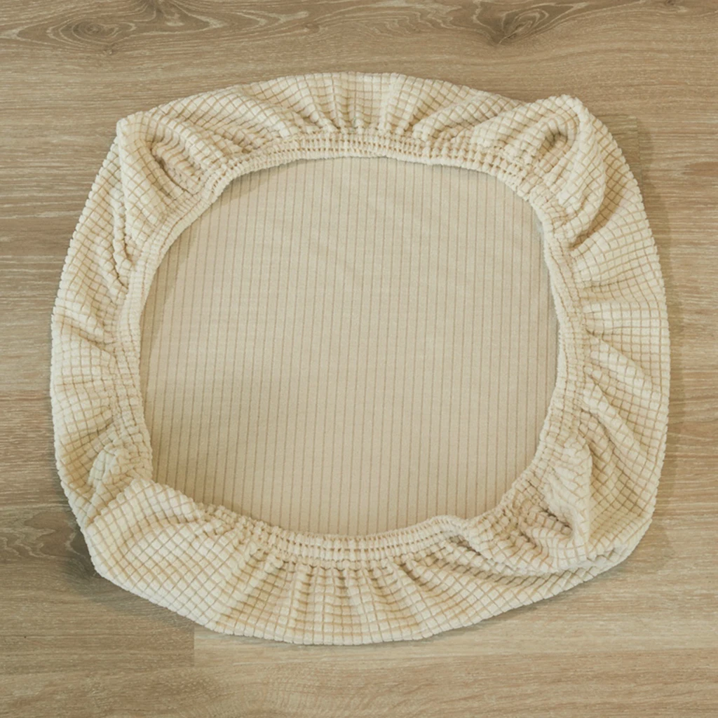 Universal Spandex Stretch Wedding Dining Room Chair Seat Cushion Covers Removable  Elastic Seat Case Living Room Slipcover