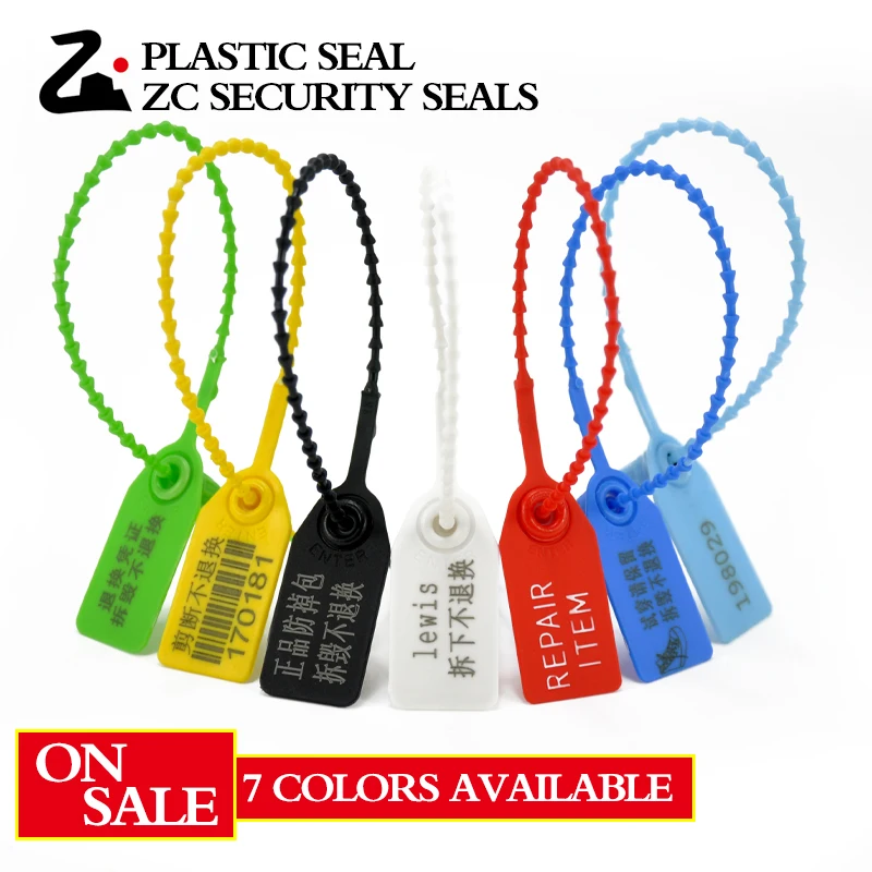 

1000 Tamper Numbered Tags for Clothing Lock 250mm Pull Tight Selflocking Zip Ties Security Plastic Seals for Fire Extinguisher