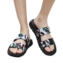 Модные мужские шлепанцы; Летняя мужская обувь; дышащие прогулочные пляжные спортивные шлепанцы; Мужская Уличная обувь; x27s; камуфляжные шлепанцы; 18Apl25